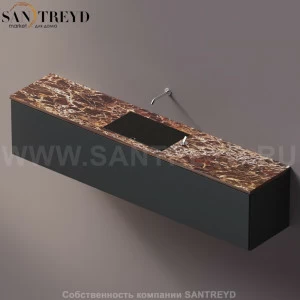 AELLM0CC12224DD Подвесная раковина настенная прямоугольная Agape Ell