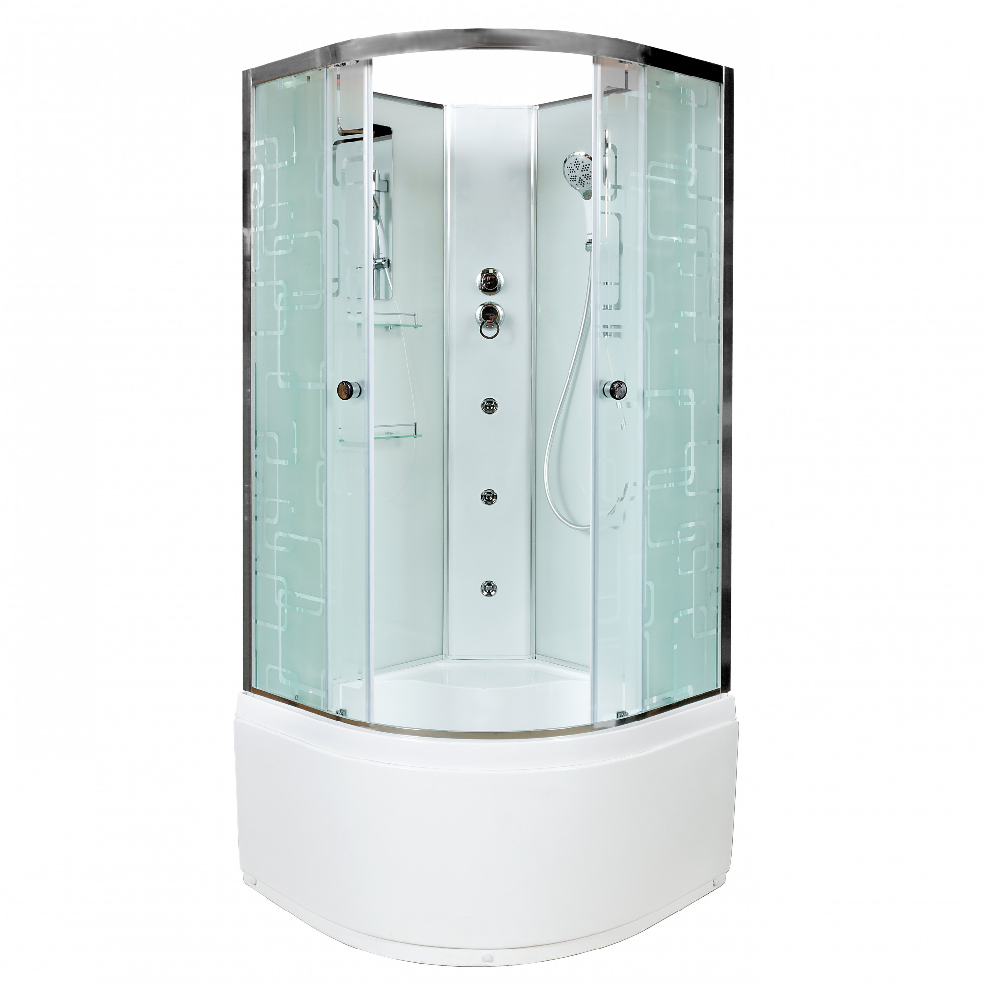 ЕМ2712 R LED Душевая кабина DETO Серия ЕМ ЕМ4580 N с гидромассажем (гм.)