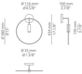 Estiluz Настенный светильник из алюминия Revolta A-3630 - Вид №5
