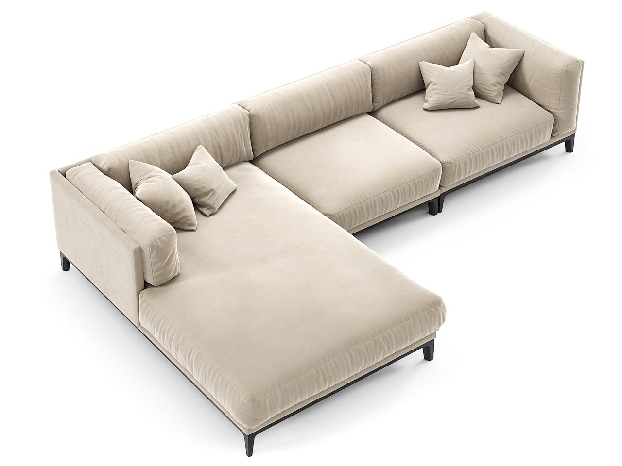 Диван Case угловой серый THE IDEA ДИЗАЙНЕРСКИЕ 210538 Серый  - Вид №2