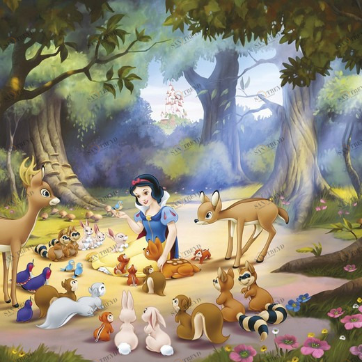 4-405-Schneewittchen Фотообои Komar Disney 1.84х2.54 м 4405SCHNEEWITTCHEN