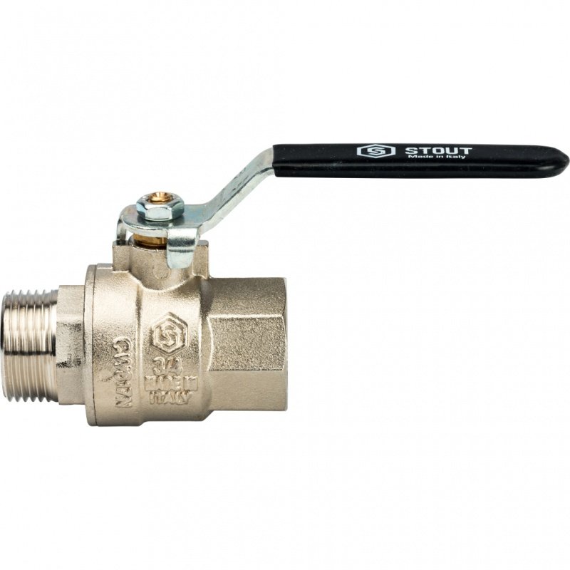 Кран шаровый STOUT ВН 3/4" полнопроходной, рычаг SVB0003000020 - Вид №2