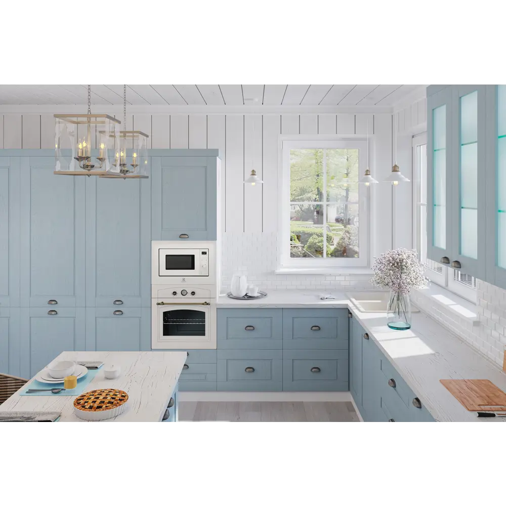 Фасад кухонного шкафа Томари 39.7x102.1см KONSENSA МДФ цвет голубой STLM-2176851 - Вид №11