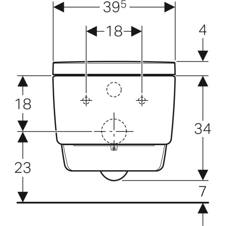 146.204.21.1 Подвесной унитаз настенный Белый Geberit  Германия  - Вид №3