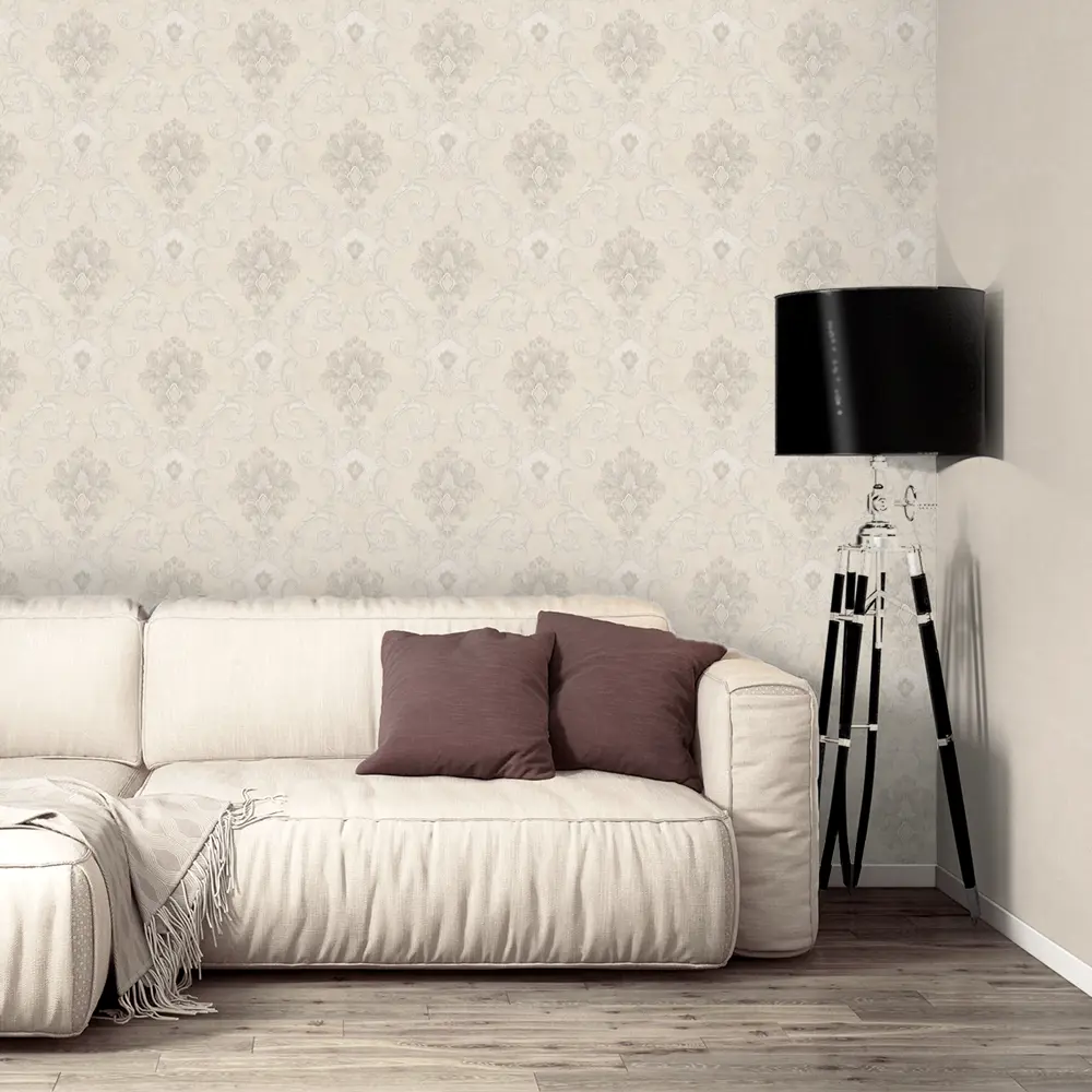 Флизелиновые обои Изабелла бежевые от Московской Обоенной Фабрики 89399388 МОСКОВСКАЯ ОБОЙНАЯ ФАБРИКА STLM-1459849 - Вид №3