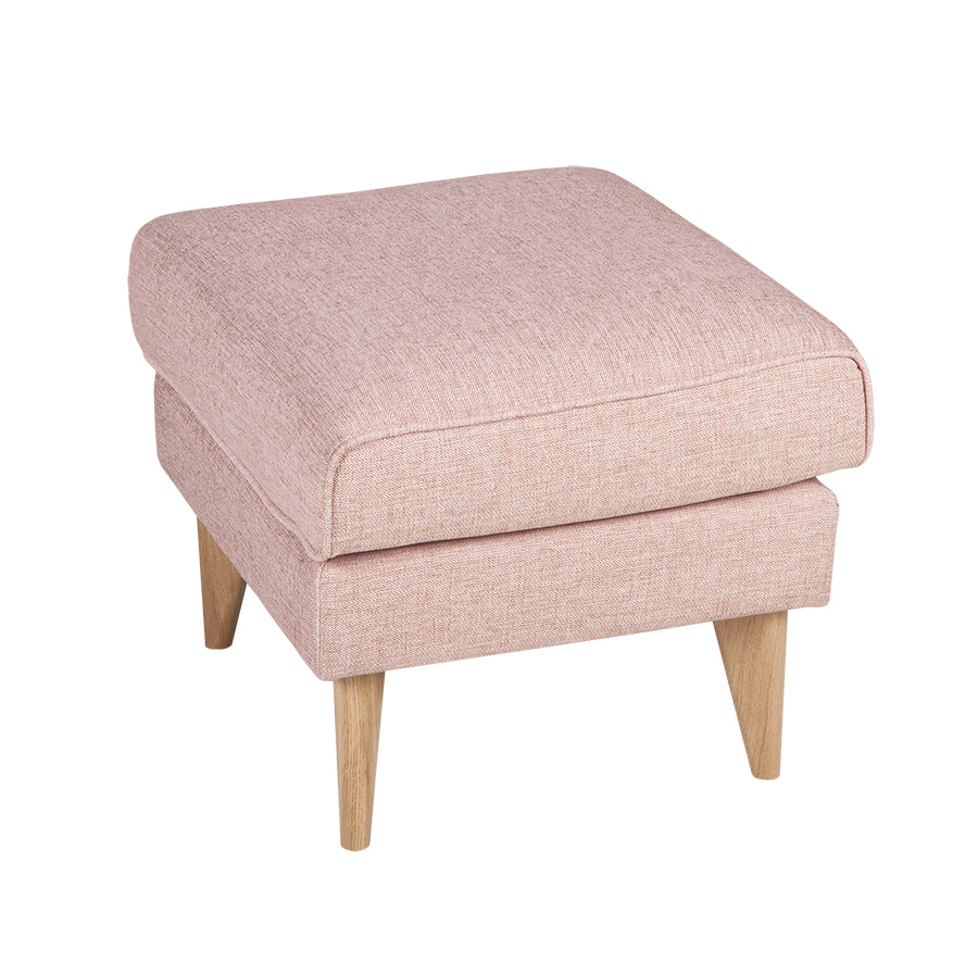 Пуф для ног квадратный Pola бледно-розовый Sits S1537 - Вид №1