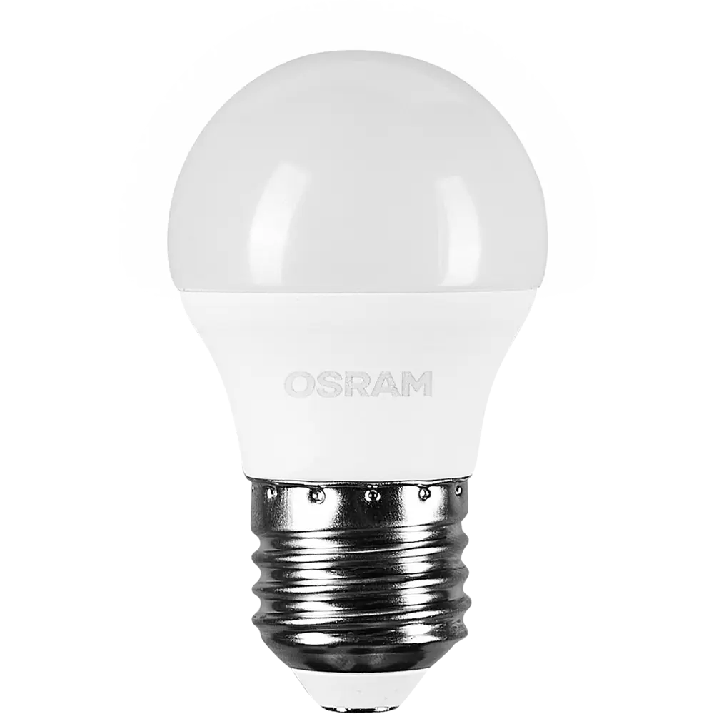 Лампа светодиодная Osram шар 5Вт 470Лм E27 теплый белый свет STLM-2186676 - Вид №1