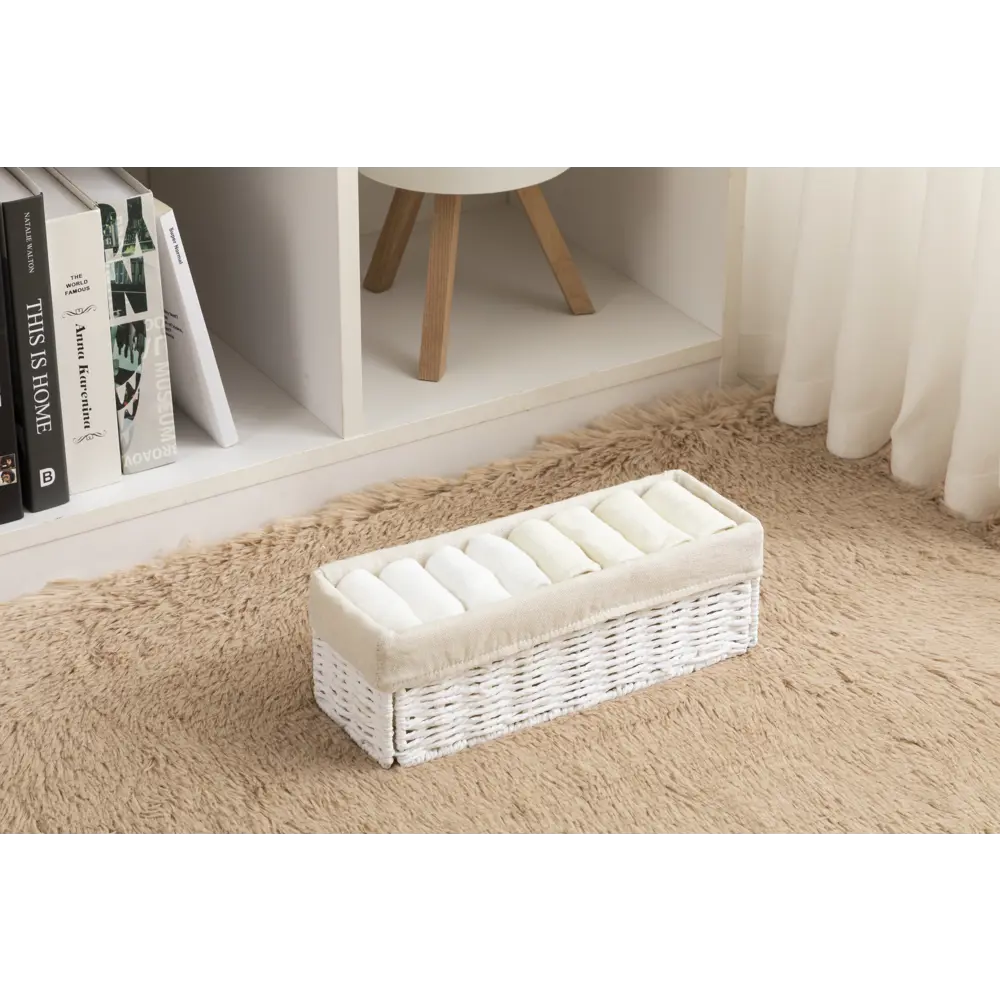 Корзина белая 10x10x30 см бум Konsensa STLM-2197429 - Вид №5