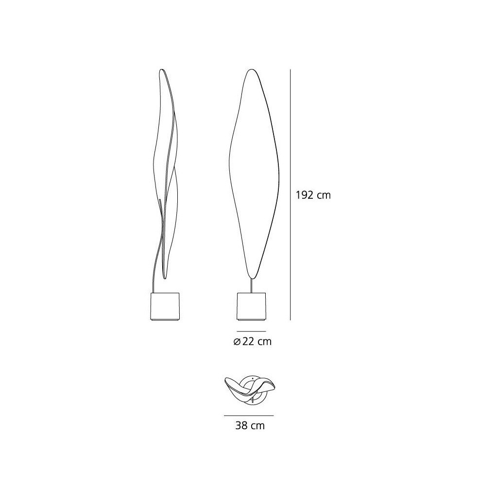 Artemide Cosmic leaf terra 1504010A торшер 85264 - Вид №5