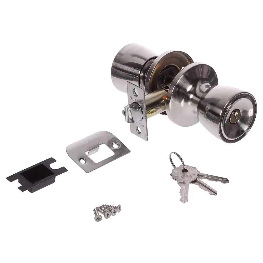 Ручка-защёлка Avers 0590-01-NI, с ключом и фиксатором, сталь, цвет никель STLM-2037877 - Вид №1