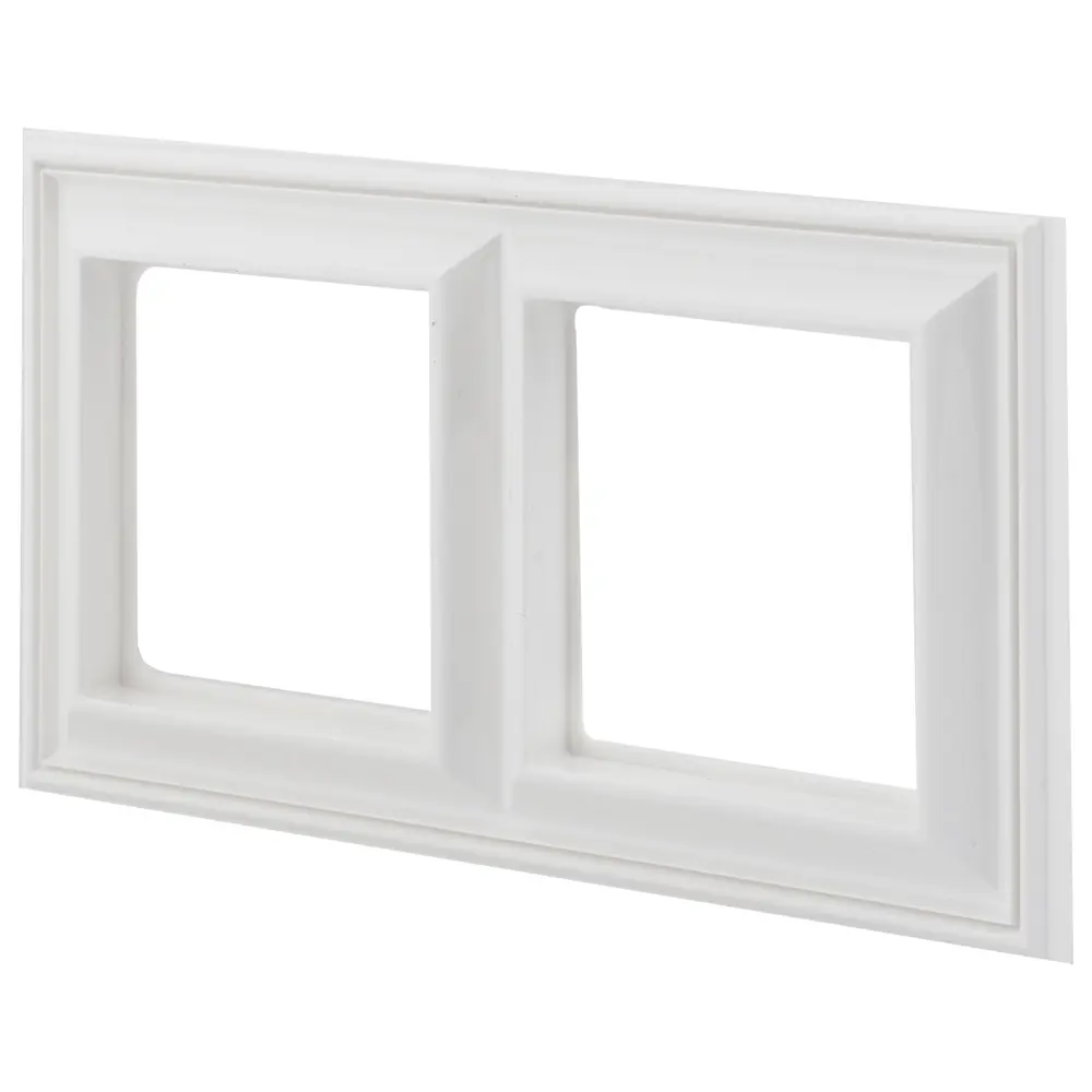 Рамка для розеток и выключателей EcoProfi Design 2 поста цвет белый Santreyd Jung EcoProfi STLM-2122958