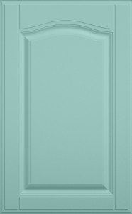 Фасады для кухни Кантри Фрезеровка «Оксфорд» 803 Бирюзовая пастель