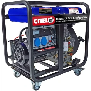 Генератор дизельный Спец SD-6700E4, 5.7 кВт
