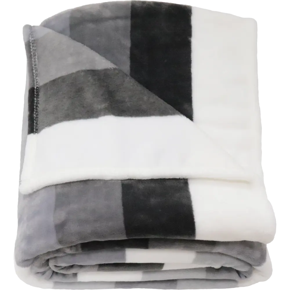 Плед «Gradient» 180x200 см фланель цвет серый Santreyd STLM-2080558 - Вид №2