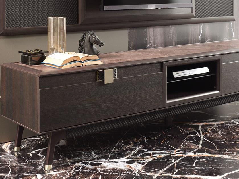 Enza Home Оборудованная стена из массива дерева с подставкой под телевизор Navona sun-id-1425503 - Вид №2