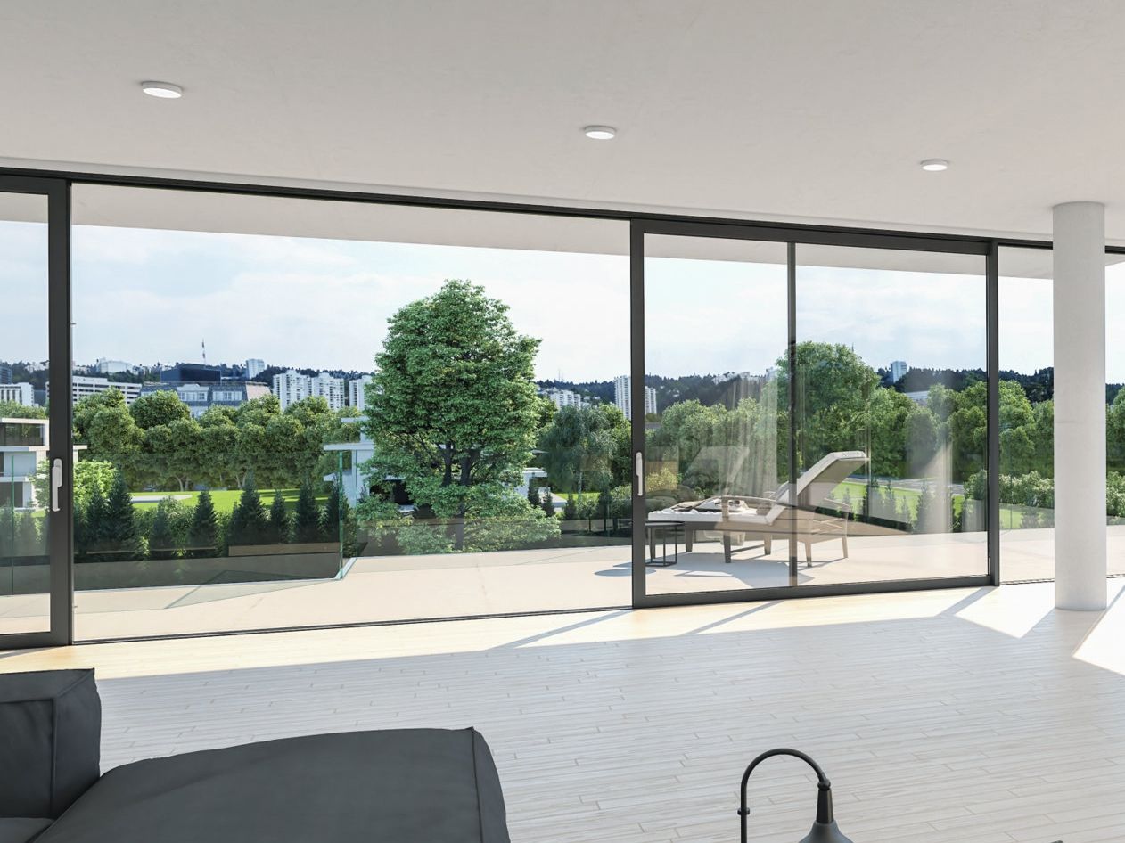 Aluminium patio door Schüco Schüco ASE 80.HI ARCH-00081002 - Вид №1