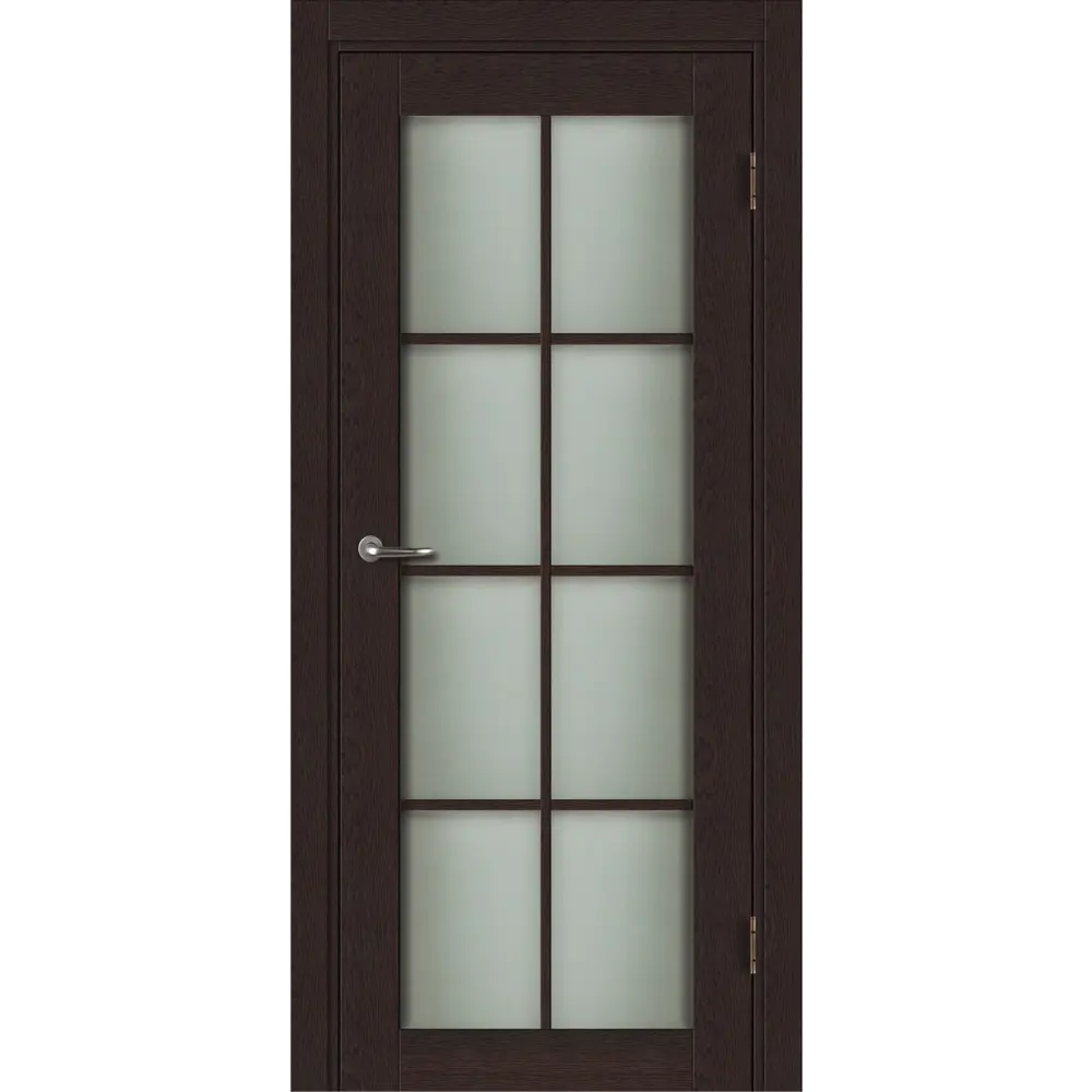 Дверь межкомнатная со стеклом Пьемонт 60x200 см CPL цвет дуб оверленд с замком и петлями МАРИО РИОЛИ STLM-2006796