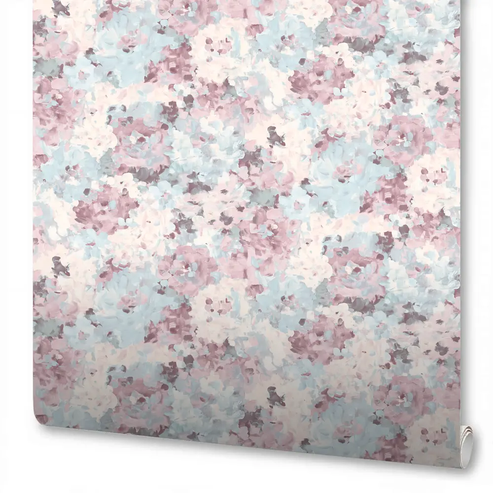 Обои флизелиновые WallSecret Garden розово-голубые 1.06 м 8624-18 85268342 STLM-2169945