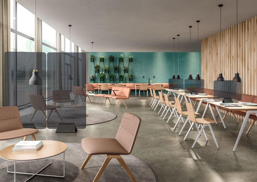 Brunner Передвижная отдельно стоящая офисная перегородка из оргстекла Team Te110 - Вид №2