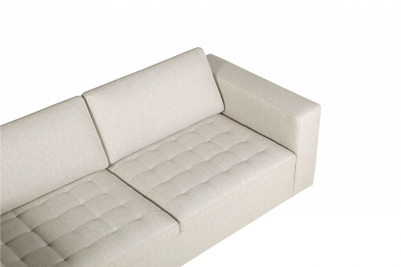 Диван Vario quilted прямой серо-бежевый SITS VARIO QUILTED 192398 Бежевый;молочный  - Вид №2