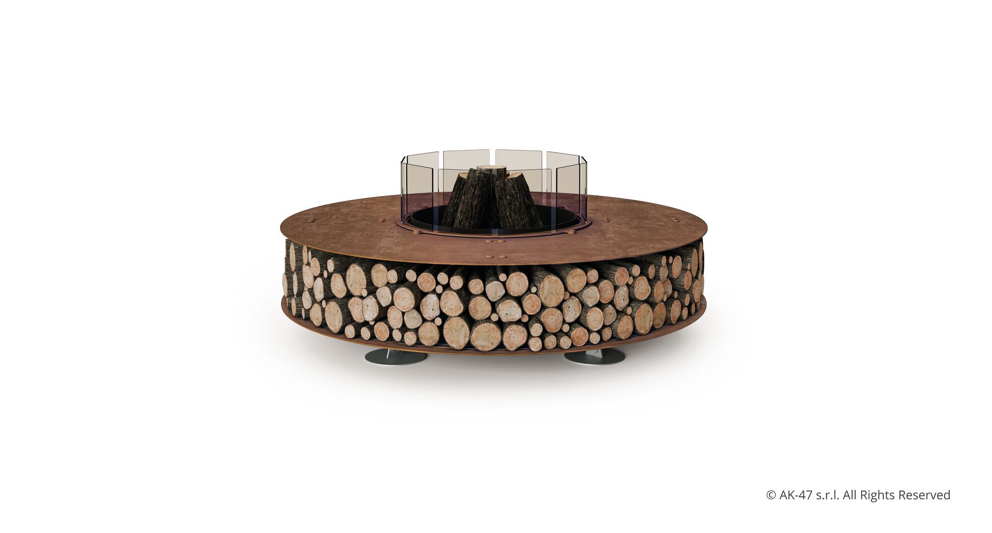 Стальная жаровня Ak47 Design ZERO STEEL ARCH-00077263 - Вид №2