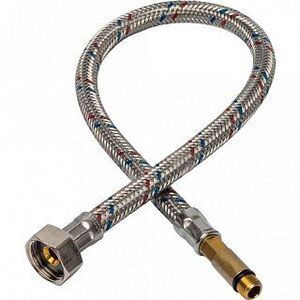 Гибкая подводка для воды M10 (35 мм) х 1/2 BP STOUT - 500 мм