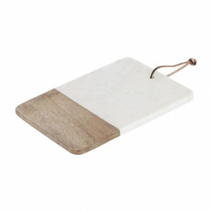 092405 Сервировочная доска из мрамора и дерева La Forma Danelle