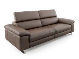 3-местный кожаный диван