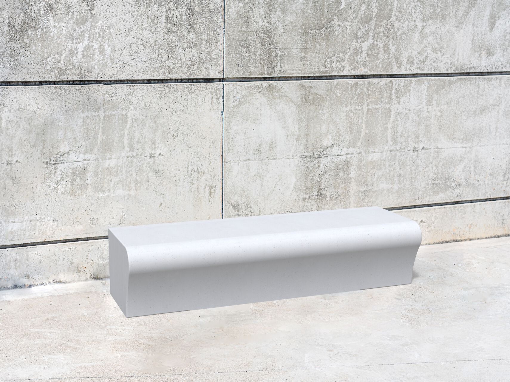 Модульная скамья из армированного волокном бетона без спинки SIT WAVE ARCH-00047338 - Вид №8