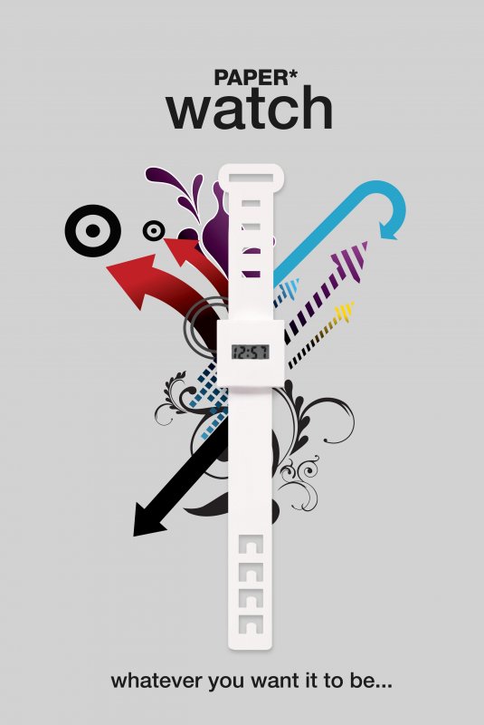 Часы для настоящих художников SUCK UK SKPAPERWATCH1 - Вид №10