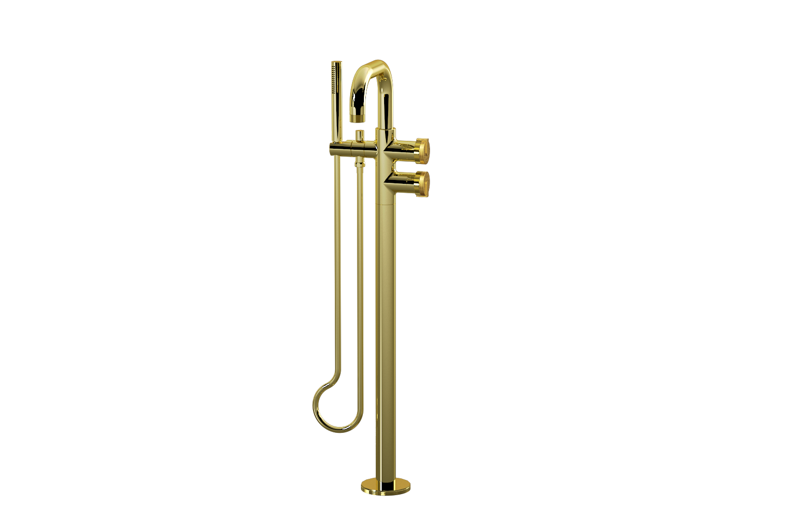 E-11557-R1BAU-L1BAU-PB Смеситель напольный отдельностоящий (внешняя часть) GRAFF MOD+