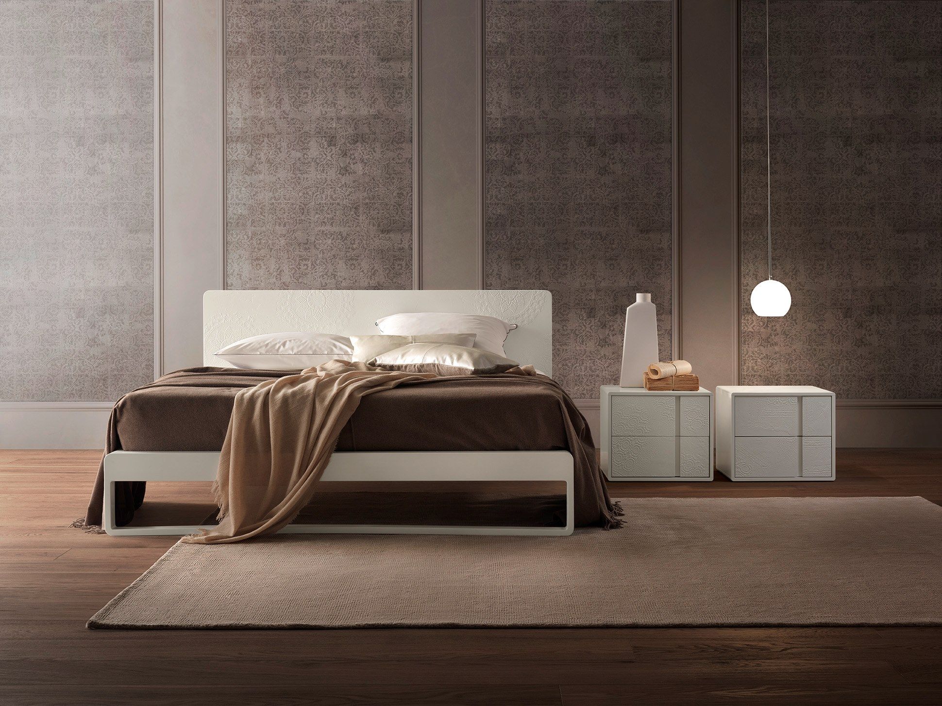 Деревянная прямоугольная тумбочка с ящиками Olivieri ARCH-00080370 - Вид №7