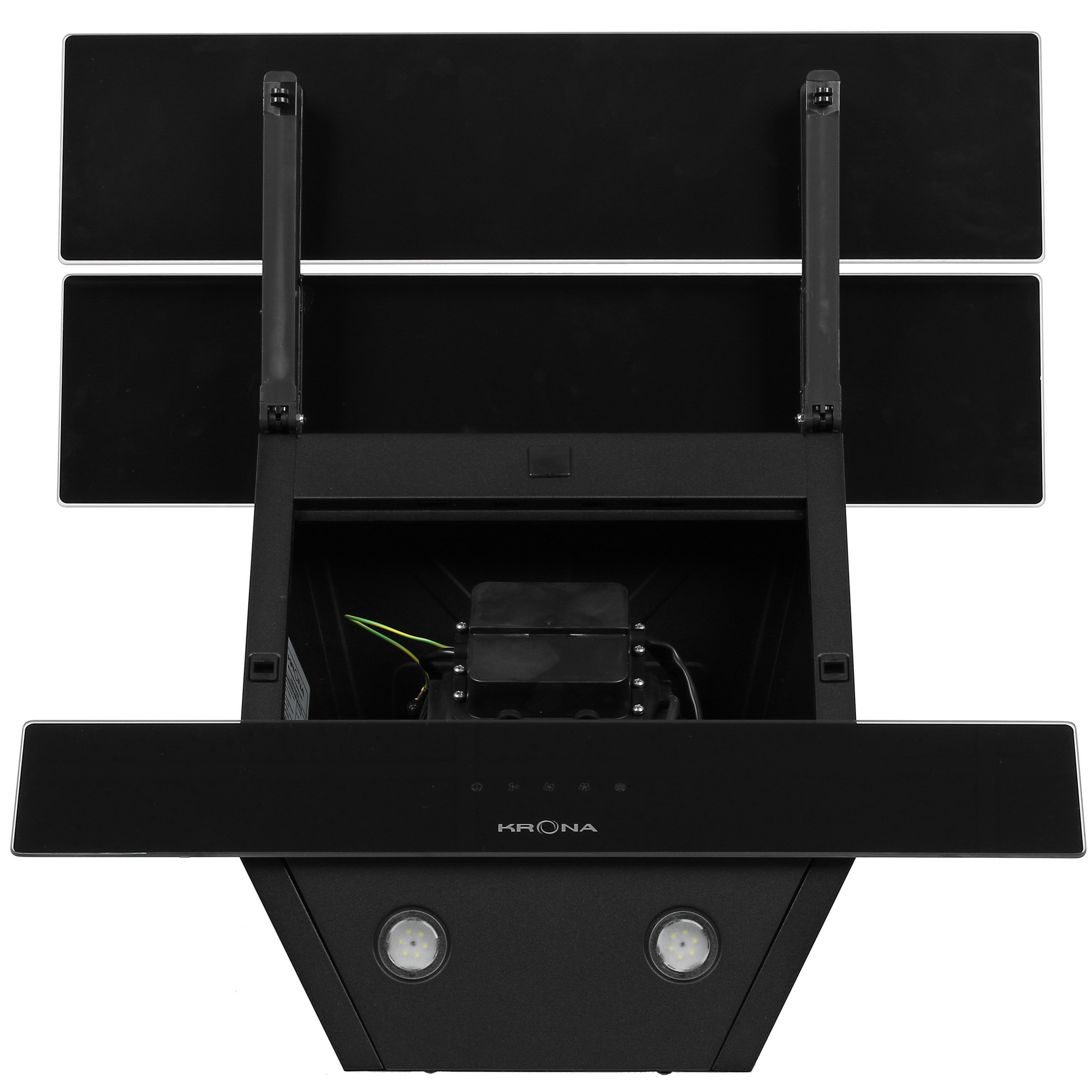 5304625 Вытяжка наклонная KRONA AURORA 600 black S черный/черный STDN-0032500 - Вид №8