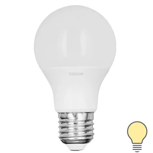 Лампа светодиодная Osram диммируемая E27 9 Вт/827 груша 806 Лм 82911401 STLM-2062379