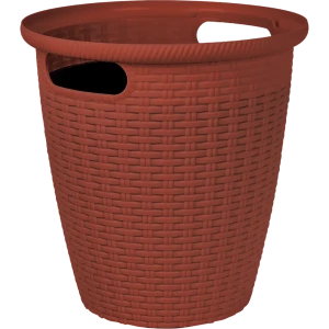 Кашпо для цветов Ingreen Rattan ø23.3 h27.5 см v7 л пластик терракотовый