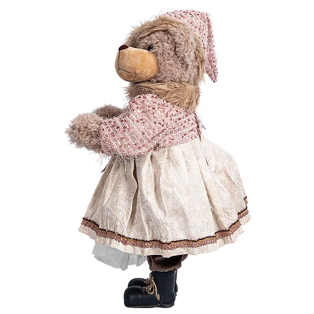 89368044 Декоративная фигура Медведица розовая 20x25 см STLM-1445843 Santreyd Christmas - Вид №4