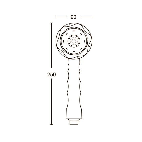 AGD 20.1807 B  Лейка для душа  ARGO kran  - Вид №1