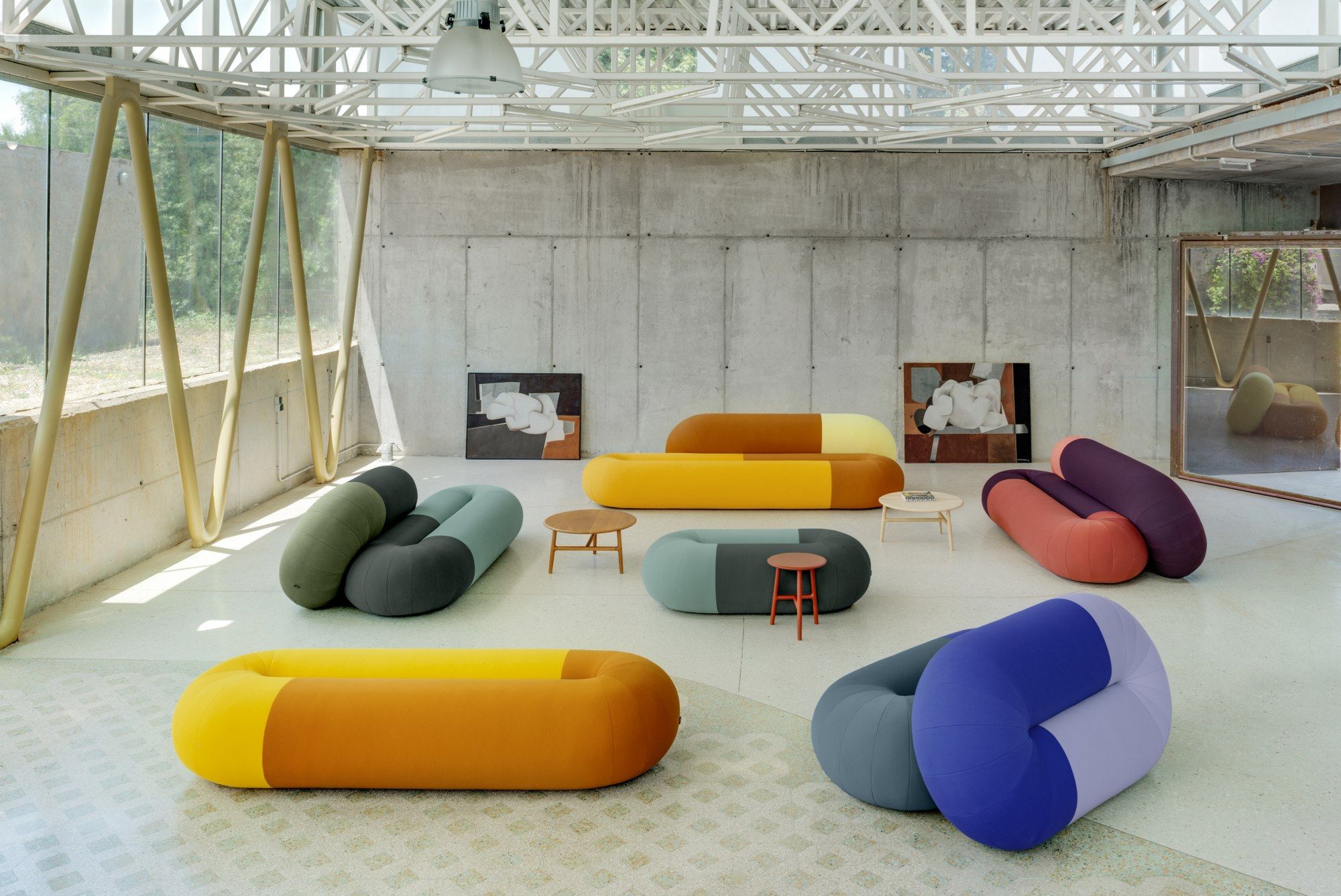 3-местный тканевый диван SANCAL Loop ARCH-00150216 - Вид №1