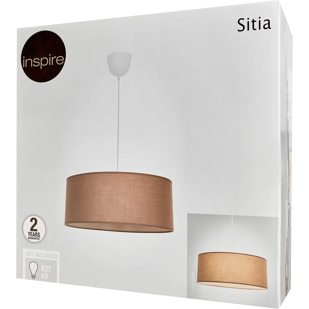 Светильник подвесной Inspire Sitia D48 3 лампы 6.9 м² цвет коричневый 82549811 STLM-2024839  - Вид №6