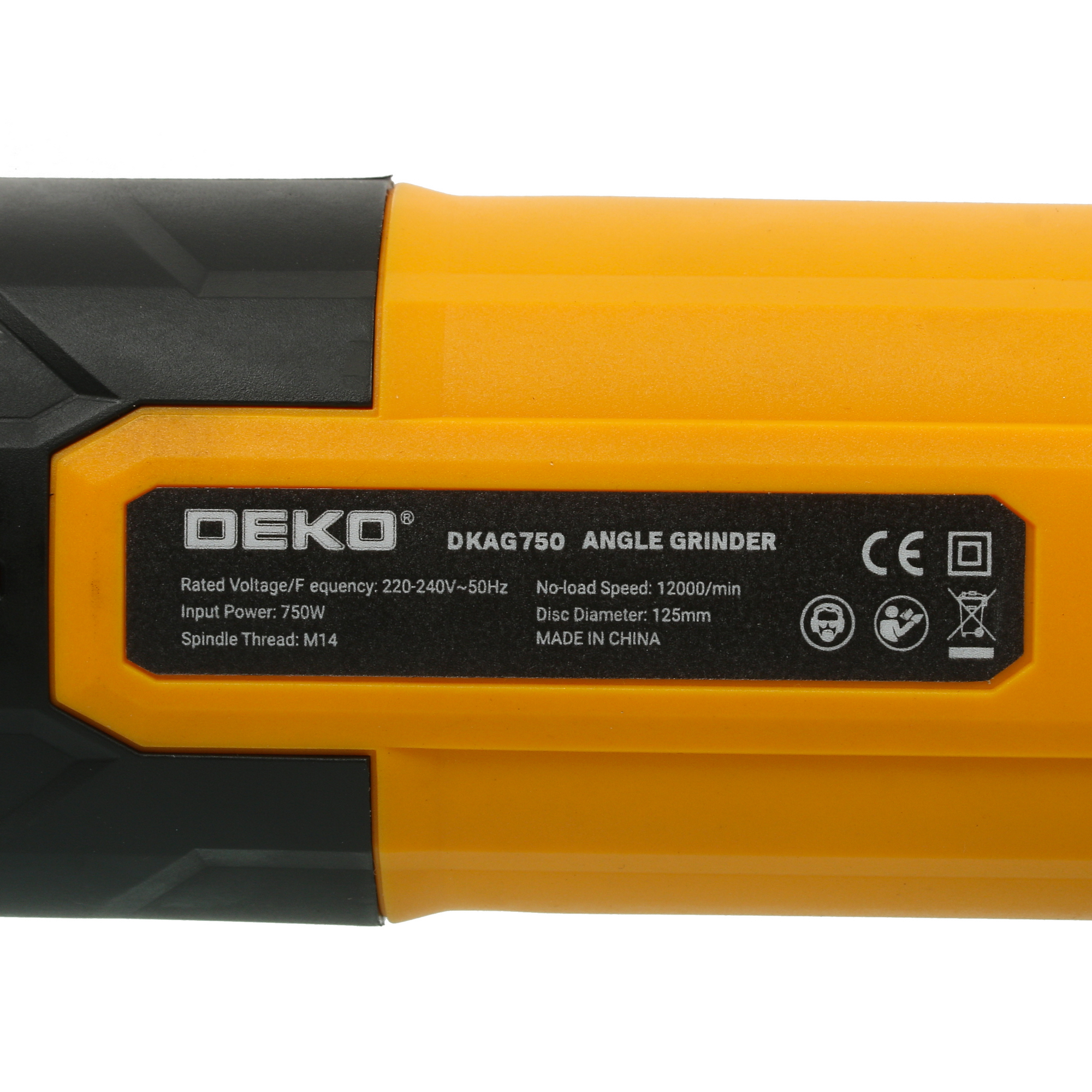 Углошлифовальная машина (УШМ) DEKO DKAG750 5304343 STDN-0028022 - Вид №6
