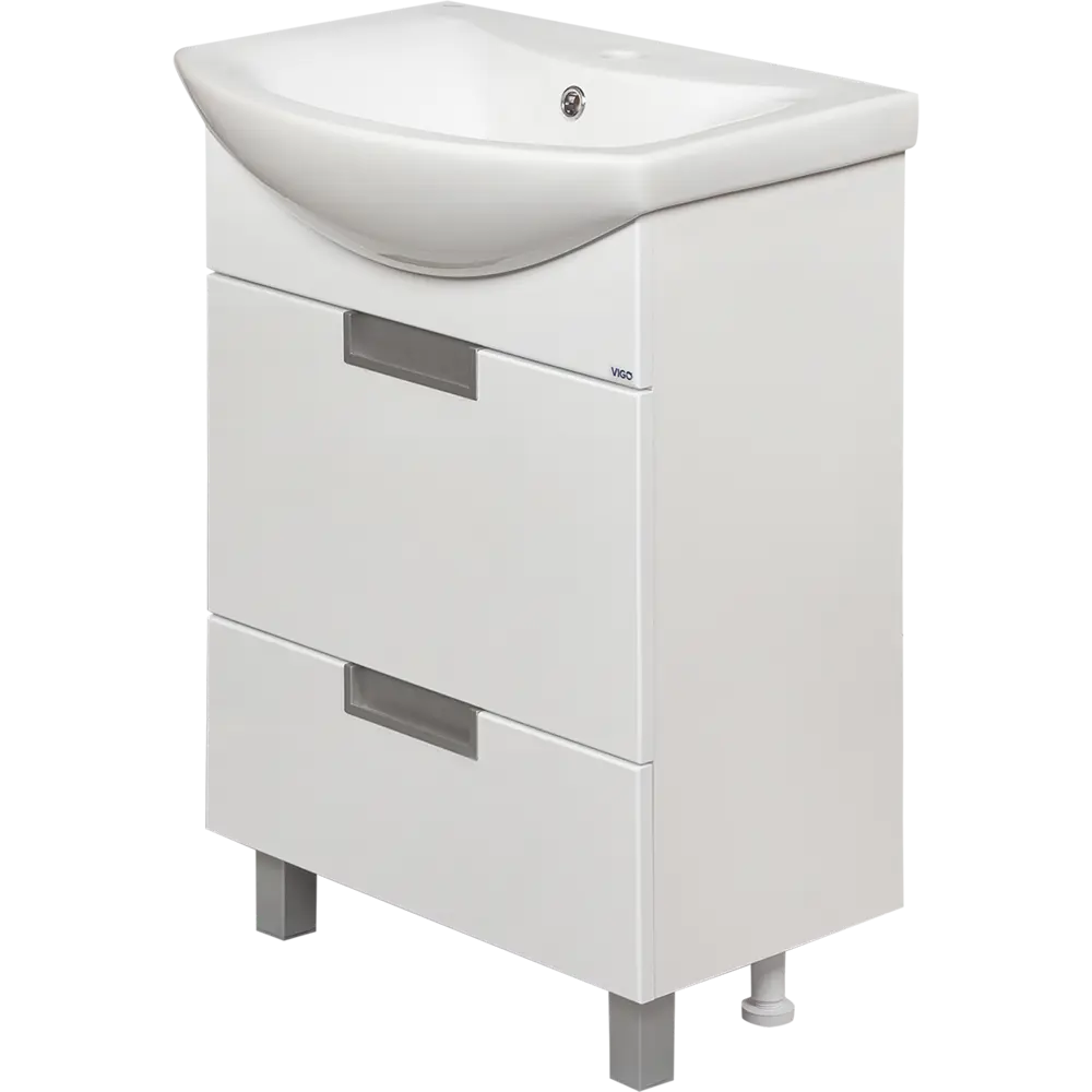 Тумба под раковину напольная Vigo Венто 60 см цвет белый STLM-2049261 - Вид №1