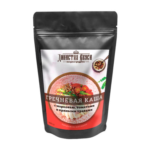 Каша гречневая с морковью томатами и пряными травами Династия Вкуса 200 г Santreyd 13289 - Вид №1