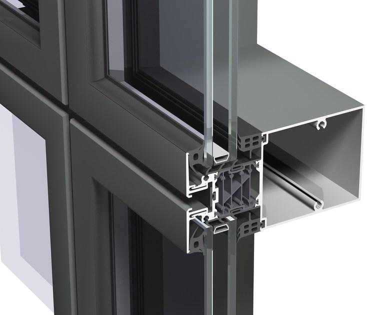 Reynaers Aluminium Сплошная фасадная система из алюминия Curtain wall sun-id-1347951 - Вид №2