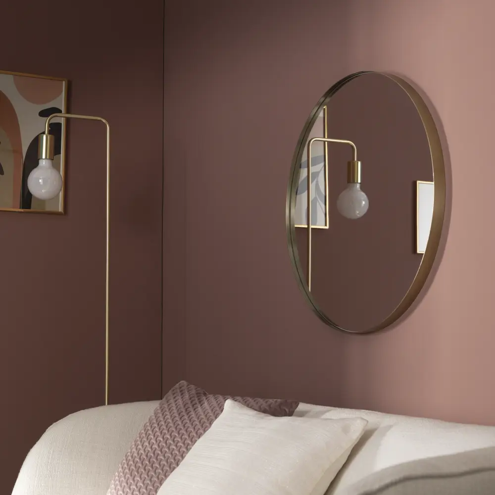 Зеркало декоративное KREAFORTA Glam круглое D61 см металл цвет золотистый STLM-2110479 - Вид №1
