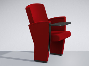 Кресло для аудитории из ткани с откидным верхом