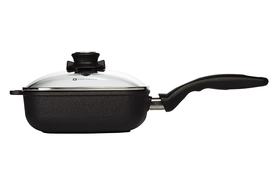 Сотейник Swiss Diamond со стеклянной крышкой, квадратный, 20х20 см XD6620C - Вид №1