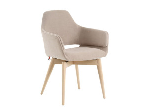 Мягкий стул из ткани без подлокотников