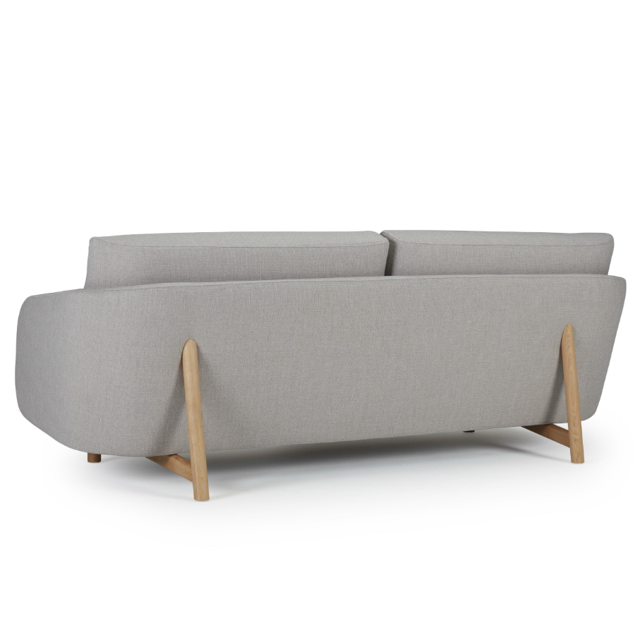 Диван трехместный Tved с ножками из дуба, светло-серый Kragelund 29003202163 - Вид №4