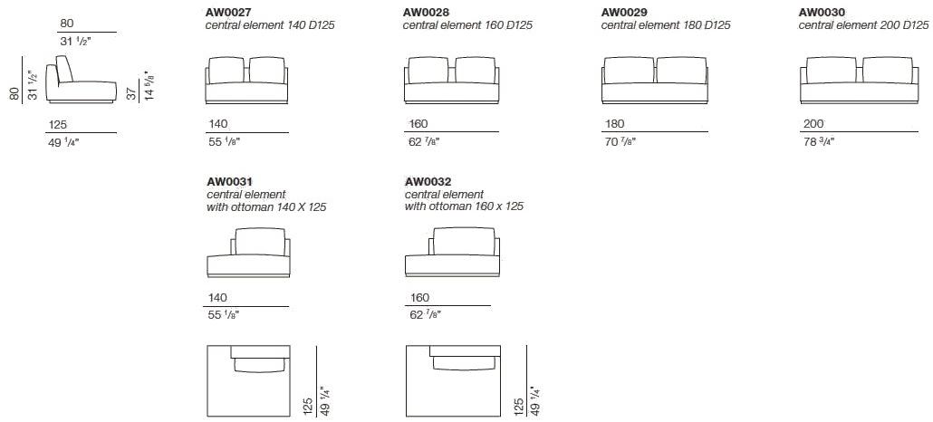 Bodema Модульный тканевый диван с шезлонгом Anyway sun-id-1428784 - Вид №14