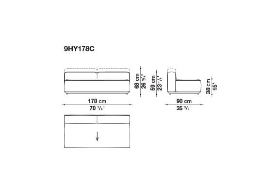 Ткань сад диван B&B Italia Outdoor HYBRID ARCH-00117020 - Вид №11